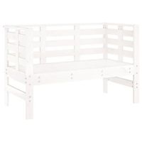banco de jardin  banco de exterior  silla de jardin madera maciza de pino blanco 1115x53x71 cm