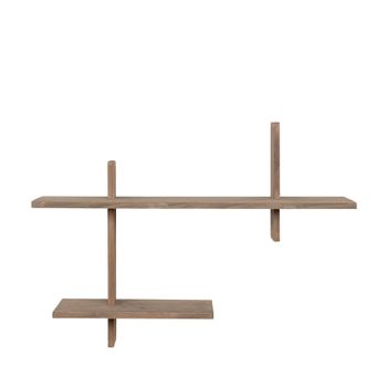 Estantería de pared de madera - madera clara