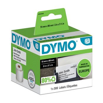 Dymo S0929100 tarjetas y etiquetas no adhesivas (originales)