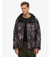 superdry para hombre ms110190a chaqueta ski shell marron negro s casual deportivo nieve poliester reciclado sostenible