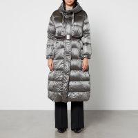 max mara the cube spacepar quilted nylon down coat - uk 10