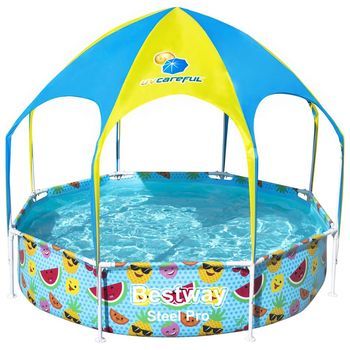 Piscina Desmontable Para Niños Steel Pro Uv Careful 244x51 Cm Bestway