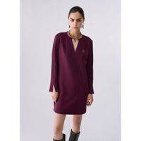 liu jo vestidos vestido corto en tejido scuba para mujer