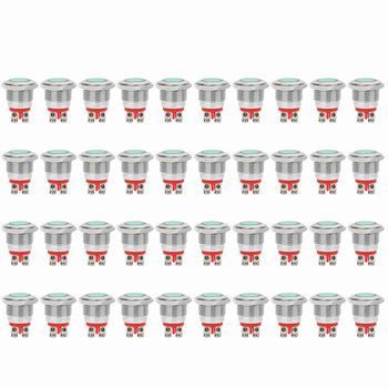 40 Indicadores Led Metálicos De Advertencia Ip68 Impermeables