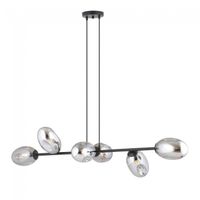 lampara colgante bimala grafito 6 luces