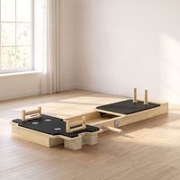 tabla de pilates sportnow madera contrachapada 165x80x10 cm natural