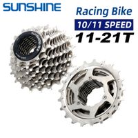 sunshine-cassette para bicicleta de carreras 11s 11-21t 10s k7 trinquete rueda libre de 11 velocidades cadena de 10v kmc x10 x11