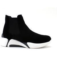 colors of california botines sneakers calzino pelo black hcyfursnk01 para mujer