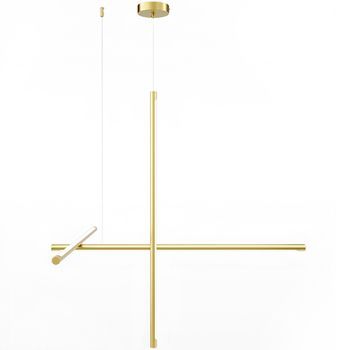 Lámpara Colgante Led De Diseño - Alumen  Dorado