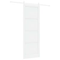 puerta corredera blanco 83 x 232 cm madera de pino maciza vidaxl