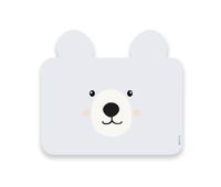 mantel individual infantil oso polar oso oso polar - gris - 30x46 cm