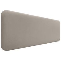 dhome cabecero tapizado en terciopelo liso redondeado para pared acusticos cabeceros absorbentes cabezal cama dormitorio marron 150cm