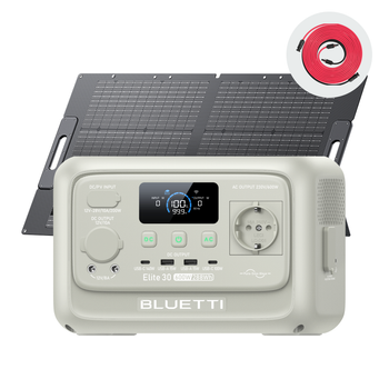 Bluetti Elite 30 V2,600w/288wh,estación De Energía Portátil Con 100w Panel Solar, Ideal Para Camping, Viajes