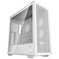 deepcool morpheus semitorre atx cristal templado usb-c blanca
