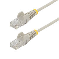cable ethernet cat6 delgado de 5m gris - snagless - lszh