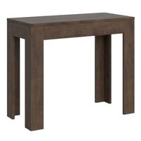 consola extensible 90x42302 cm bora nogal