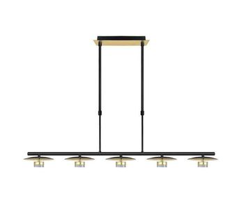 Lampara de techo metal color negro serie ciudad del cabo 104cm