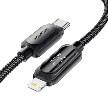 MENSAJE ES-X57 3A 29W Tipo-C a iP Cable de Pantalla Digital Carga Rápida Transmisión de Datos Núcleo de Cobre Línea 1M/2