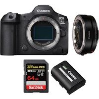 EOS R5 Mark II + EF-EOS R + 1 SanDisk 64GB Extreme PRO UHS-II SDXC 300 MB/s + 1 LP-E6P + EBOOK MCZDIRECT
