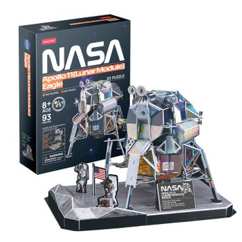 Puzzle 3D NASA - Modulo Lunar Eagle  Maquetas para Construir Adultos Y Niños 93 Piezas  Puzzles 3D  Puzzle 3D Adultos  Puzzle 3D Niños  Maquetas para Montar