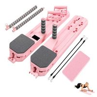 tabla de pilates reformer multifuncional con cuerdas de resistenciatemporizador y esterilla