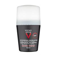 vichy homme mens deodorant extreme-control anti-perspirant roll-on sensitive skin 50ml