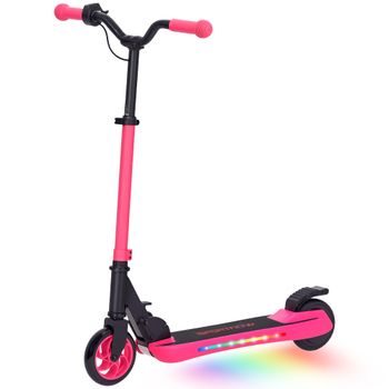SPORTNOW Patinete Eléctrico Plegable de +6 Años Motor 120 W Autonomía 6 KM MAX 10 KM/H Ruedas de 5