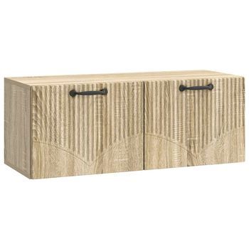 Mueble Para Tv De Pared Roble Sonoma 78,5 X 31 X 30 Cm Vidaxl