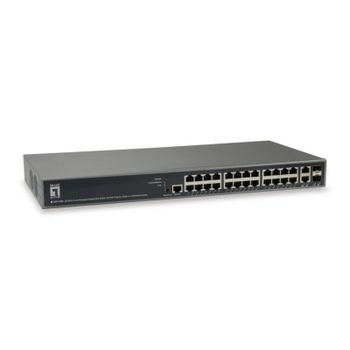 Switch LevelOne GEP-2682 Gestionado L3 Gigabit Ethernet PoE Montaje en rack