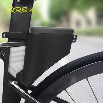 Rrskit-bolsa trasera de almacenamiento para tubo de asiento de bicicleta, carcasa dura impermeable, absorbente de golpes, tipo gota, para sillín de bicicleta de carretera