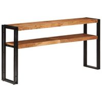 mesa consola de madera maciza de acacia 150x30x75 cm vidaxl