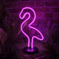 flamingo led neon table light