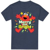 sesame street camiseta happy holidays para mujer