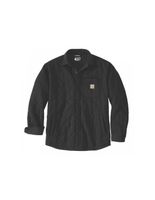 camisa carhartt quilted snap front hombre negro