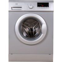 logik l814wms17 8 kg 1400 spin washing machine - silver silver