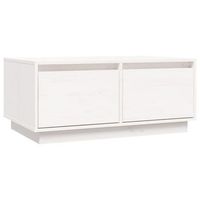 mesa de centro 80x50x35 cm madera - blanco