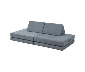 Sofá modular infantil de 5 piezas norhulta 150x66x46 cm pana - gris [en.casa]