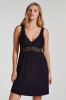 hunkemoller vestido lencero nora lace negro