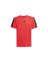 camiseta adidas 3 bandas infantil rubpurnegro