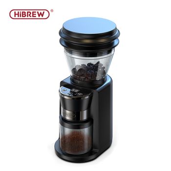 HiBREW-molinillo de café eléctrico automático con 34 engranajes para café expreso americano, almacenamiento Visual de granos G3