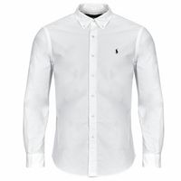 polo ralph lauren camisa manga larga camisa recta custom en oxford ligero para hombre