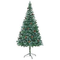 arbol de navidad  decoraciones de navidad artificial con pinas 210 cm cfw872335
