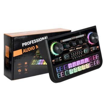FUHAM SX11 Tarjeta de sonido profesional de grado de mezcla Interfaz de audio Tarjeta de sonido 48V Alimentación Transmi