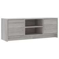 mueble para tv madera de ingenieria gris sonoma 102x30x375 cm vidaxl