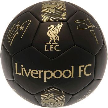 Balón Liverpool Fc Grande Negro Firmas