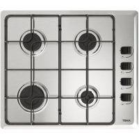 teka hlx 640 kl placa de gas natural 4 zonas 58cm acero inoxidable