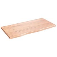 tablero de mesa  tablero escritorio madera roble tratada marron claro 80x40x2 cm
