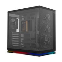 nox xtreme products hummer galaxy - caja pc cristal templado frameless 4 ventiladores 120mm pwm espacio para 10 ventiladores usb-c y usb 30 controladora hub argb atxm-atxitx negro