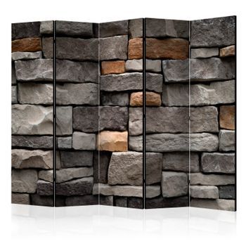 Biombo - Stony Stronghold Ii (225x172 Cm)