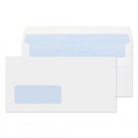 value wallet ss window dl 110x220mm 80gsm white pk1000